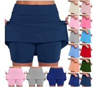 Falda Tenis Deporte Falda Padel Vestir 2024 Skirts Verano Falda Corta Golf 2 En 1 Minifalda Midi Falda Pantalon Entrenamiento Talla Grande Falda Deportiva para Mujer Faldas de Tenis