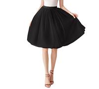 Falda Tul Mujer, Corta Mujer Cintura Elástica, Multicapa Tutu, de Casual, Disfraces Elegante Vintage para Ballet Prom Cosplay Fiesta Carnaval 2026