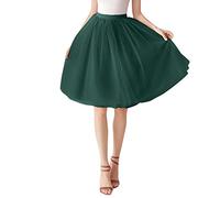 Falda Tul Mujer, Corta Mujer Cintura Elástica, Multicapa Tutu, de Casual, Disfraces Elegante Vintage para Ballet Prom Cosplay Fiesta Carnaval 2026
