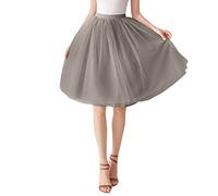 Falda Tul Mujer, Corta Mujer Cintura Elástica, Multicapa Tutu, de Casual, Disfraces Elegante Vintage para Ballet Prom Cosplay Fiesta Carnaval 2026