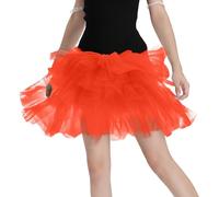 Falda Tul Mujer - Vestido Lentejuelas Mujer Midi Brillante Disfraz Para Ballet Brillo Irregular Minifalda Bailarina Talla Grande Saten Plisada Para Carnaval Semana Santa Fiesta Halloween 2#azafrán S