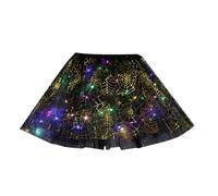 Falda Tul Niña - Falda Tutu Falda de tutú LED para niña de Halloween Tutú iluminado para niñas pequeñas Tutús de tul Falda de ballet Tutús de elegante para niños pequeños Niños Niñas (Gold 2-10 Years)