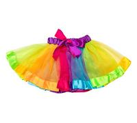Falda Tutu Arcoiris Niña Tutú Chica Falda Tul Capas Petticoat Tutu Ballet Tutus para Niñas Disfraz Tutu Skirt Princess Tutu Bailarina Danza Tutús Faldas Volantes Tul Disfraces Tutu Niños Arco Iris