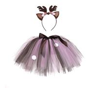 Falda tutú de carnaval para niña, vestido de fiesta con malla de dibujos animados, falda corta para niños, para fiestas, uso diario, vacaciones, Rosa., 5-6 años