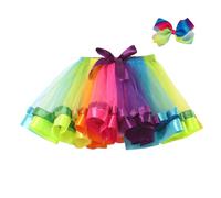 Falda Tutú de Malla Doble con Diseño Animal para Niñas - Vestido de Exhibición Elegante y Divertido para Ocasiones #1218E