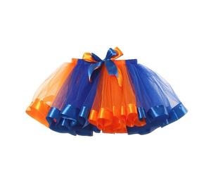 Falda tutú de Malla Doble para niñas, diseño de Animal Salvaje, Falda de Vuelo para Fiesta y exhibición, Ajuste cómodo y Suave, Talla 2-11 años (Blue, 9-11 Years)