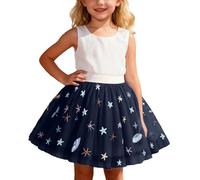 Falda Tutú Infantil con Estampado Floral para y - Vestido de Malla en Capas para Presentaciones de Danza y Recitales de Ballet #1218E