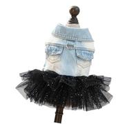 Falda tutú Vaquera para Perro, Vestido para Mascotas para Perros pequeños y Gatos con Gancho para Correa para Uso Diario, Ropa de fotografía, Vestido para Mascotas