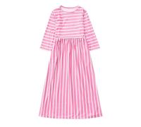 Falda vaquera negra mini niños niñas manga larga rayas estampados princesa vestido niños niñas tamaño 146, Rosa., 2-3 años