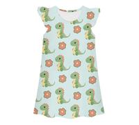 Falda vaquera negra mini vestido de verano para niña, informal, cuello redondo, sin mangas, ajuste holgado, ropa para el hogar, ropa de juego cómoda para niños pequeños de 3 a 10 años, niña amarilla