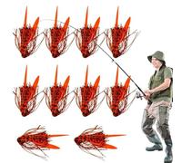 Faldas de al Lucio - Silicona Kit De Señuelos con 10 Faldas para Jig - Accesorios de para Lobo de Mar y Actividades al Aire Libre