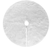 Faldas de árbol de Navidad Blanco Falda del árbol de Navidad 35 Inch Alfombra Redonda Navidad para decoración de árbol de Navidad