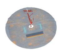 Faldas de árbol de Navidad con impresión de código de programación, decoraciones de Navidad para uso en interiores y exteriores, alfombrilla para árbol de Navidad