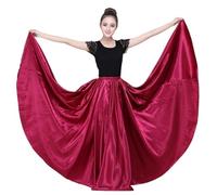 Faldas de Flamenco 10 Colores for Mujer, for Danza, Coro Gitano, for Adultos, un Solo Color, for actuaciones escénicas, for Mujeres, for toreo, for España(Color7,S)