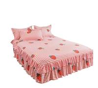 Faldas de La Cama,Cubre Canape Colcha con Falda Volantes, Textiles for el hogar, Ropa de Cama Estampada, cubrecamas, sábanas, Funda Antipolvo(CAOMEIZHILIAN,150x200x40cm 1pc)