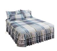 Faldas de La Cama,Cubre Canape Colcha con Falda Volantes, Textiles for el hogar, Ropa de Cama Estampada, cubrecamas, sábanas, Funda Antipolvo(HUIGEGE,150x200x40cm 1pc)