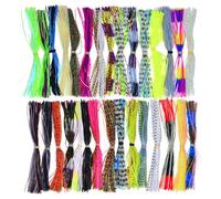 Faldas de silicona para señuelos de pesca, 30 paquetes, kit de cebo, faldas de señuelo de pesca de silicona, repuesto para actividades al aire libre, respaldo de urgencia, jóvenes, usuarios domésticos