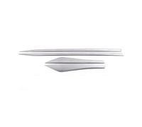 Faldas Laterales para Nissan para Rogue 2021-2023 Faldas Moldura Puerta Lateral Cromada Inoxidable Cubierta Embellecedora Alerón Falda Lateral(ABS Silver)