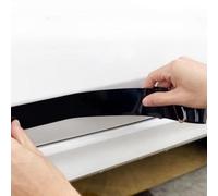 Faldas Laterales Tiras Magnéticas Antiarañazos Puerta Coche Pegatinas Protectoras Decorativas Goma Blanco Negro Alerón Falda Lateral(Black 2PCS-95CM)