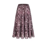 Faldas Mujer Ballet, Falda Larga Mujer EláStica, Minifalda Midi Floral Una Elegante Y Ligera Corte A Con Pliegues Y Parte Inferior Informal Y Elegante El DíA A Falda Larga Faldas Vaqueras Minifalda