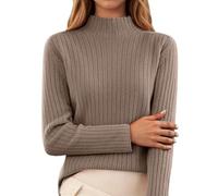 Faldas Mujer Vintage, Falda Larga Mujer Entallada, Minifalda SuéTer Punto Jersey Cuello Alto Ropa Informal Suave CóModo EláStico Blusa Manga Primavera OtoñO E Falda Larga Faldas Vaqueras Minifalda