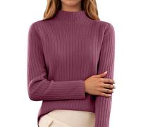 Faldas Mujer Vintage, Falda Larga Mujer Entallada, Minifalda SuéTer Punto Jersey Cuello Alto Ropa Informal Suave CóModo EláStico Blusa Manga Primavera OtoñO E Falda Larga Faldas Vaqueras Minifalda