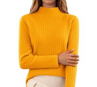 Faldas Mujer Vintage, Falda Larga Mujer Entallada, Minifalda SuéTer Punto Jersey Cuello Alto Ropa Informal Suave CóModo EláStico Blusa Manga Primavera OtoñO E Falda Larga Faldas Vaqueras Minifalda