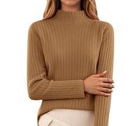 Faldas Mujer Vintage, Falda Larga Mujer Entallada, Minifalda SuéTer Punto Jersey Cuello Alto Ropa Informal Suave CóModo EláStico Blusa Manga Primavera OtoñO E Falda Larga Faldas Vaqueras Minifalda