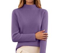 Faldas Mujer Vintage, Falda Larga Mujer Entallada, Minifalda SuéTer Punto Jersey Cuello Alto Ropa Informal Suave CóModo EláStico Blusa Manga Primavera OtoñO E Falda Larga Faldas Vaqueras Minifalda