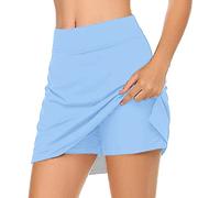 Faldas para mujer, estilo casual, ligera, suave, holgada, estilo hawaiano, playa, fiesta, verano, 2025, azul celeste, L
