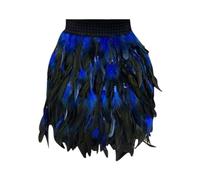 Faldas para mujer, estilo casual, ligeras, suaves, elásticas, de ajuste regular, para playa, fiesta hawaiana, cóctel, faldas para mujer, azul, 3XL