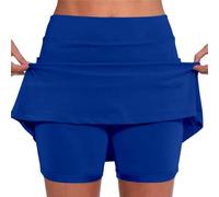 Faldas para mujer, falda clásica del Reino Unido, ligera, suave, casual, a la moda, ajuste regular, acampanada, estampado floral, ropa de calle, uso diario, faldas de verano para mujer, azul, S