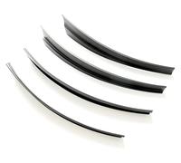 faldillas Coche para Tesla para Modelo 2021-2023 Guardabarros Anticolisión Arena Delantero Trasero Tipo Ceja Faldón contra Salpicaduras Embellecedor De Paso Rueda(Matte Black)