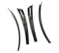 faldillas para Coche para Tesla para Modelo 2021-2023 Guardabarros Anticolisión Arena Delantero Trasero Tipo Ceja Faldón contra Salpicaduras Embellecedor De Paso Rueda(Glossy Black)