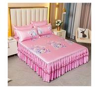 Faldón de cama, Juego de faldones cama 3 piezas multicolor múltiple(Color 12,3 pcs 200x220cm)
