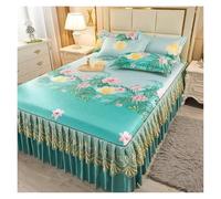 Faldón de cama, Juego de faldones cama 3 piezas multicolor múltiple(Color 19,3 pcs 180x200cm)