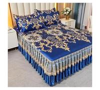 Faldón de cama, Juego de faldones cama 3 piezas multicolor múltiple(Color 2,3 pcs 200x220cm)