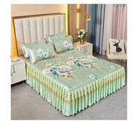 Faldón de cama, Juego de faldones cama 3 piezas multicolor múltiple(Color 5,3 pcs 150x200cm)