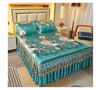 Faldón de cama, Juego de faldones cama 3 piezas multicolor múltiple(Color 7,3 pcs 150x200cm)