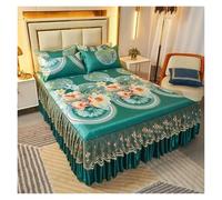 Faldón de cama, Juego de faldones cama 3 piezas multicolor múltiple(Color 8,3 pcs 180x200cm)
