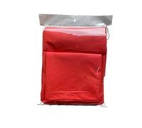 Faldón De Mesa 1pc Disposable Table Skirt BPA Free Plastic Tableskirt Disposable Reusable Rectangular Tablecloth Skirt Birthday Banquet Party(Red)