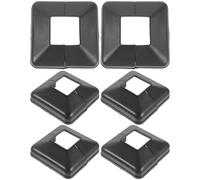 Faldón de poste, 12 unidades, tapas cuadradas para postes de balcón, cubierta decorativa, barandilla, accesorios de columna, juntas de porche, piezas de valla de vinilo, valla de metal para