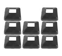 Faldón de poste de 12 piezas de repuesto para postes de valla, tapas de hormigón, faldón, pasillos de cubierta, piezas de vinilo, cubierta dividida decorativa para barandillas, escaleras, patios