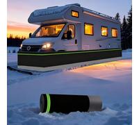 Faldón for caravanas y autocaravanas for invierno, con cierre de velcro y fieltro resistente al viento y la nieve for todas las estaciones. Ideal for caravanas(2.6FT/HIGH,98ft Length)