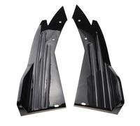 Faldón Lateral 1 Par De Alerones Universales para Parachoques Trasero Difusor Aleta Canard Faldón Lateral Borde ala Envoltura Divisora de Ángulo(Black)