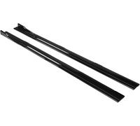 Faldón Lateral Coche Extensiones De Faldón Lateral Universal, 8 Piezas, 2, M, Faldones Laterales Coche, Divisores Aletas, Labio(Glossy Black)