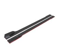Faldón Lateral Coche Faldones Laterales Universales Difusor Basculante Paneles Extensión Divisores Labios Parachoques Alerón Falda Negro Carbón(Carbon Red 2.2m)