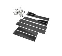 Faldón Lateral Coche Faldones Laterales Universales para Coche, Paneles Basculantes Extensión, Divisores Labios, Alerón Lateral para Civic ABS, 2M/2,2 M 6 Uds