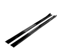 Faldón Lateral Coche Labio De Placa Basculante Extensión Faldón Lateral Universal, Parachoques Separador 8 Uds. 2m/2,18 M(Glossy Black 2.18m)