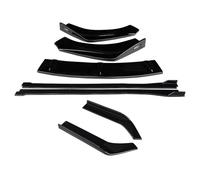 Faldón Lateral Coche para Lexus ES 2018-2022, Divisores De Parachoques Delantero Coche, Kit Carrocería, Extensiones Faldas Laterales Alerón(Gloss Black)